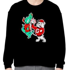 Georgia Bulldogs Punch Florida Gator Black Sweater, Graphic Design Sweatshirt